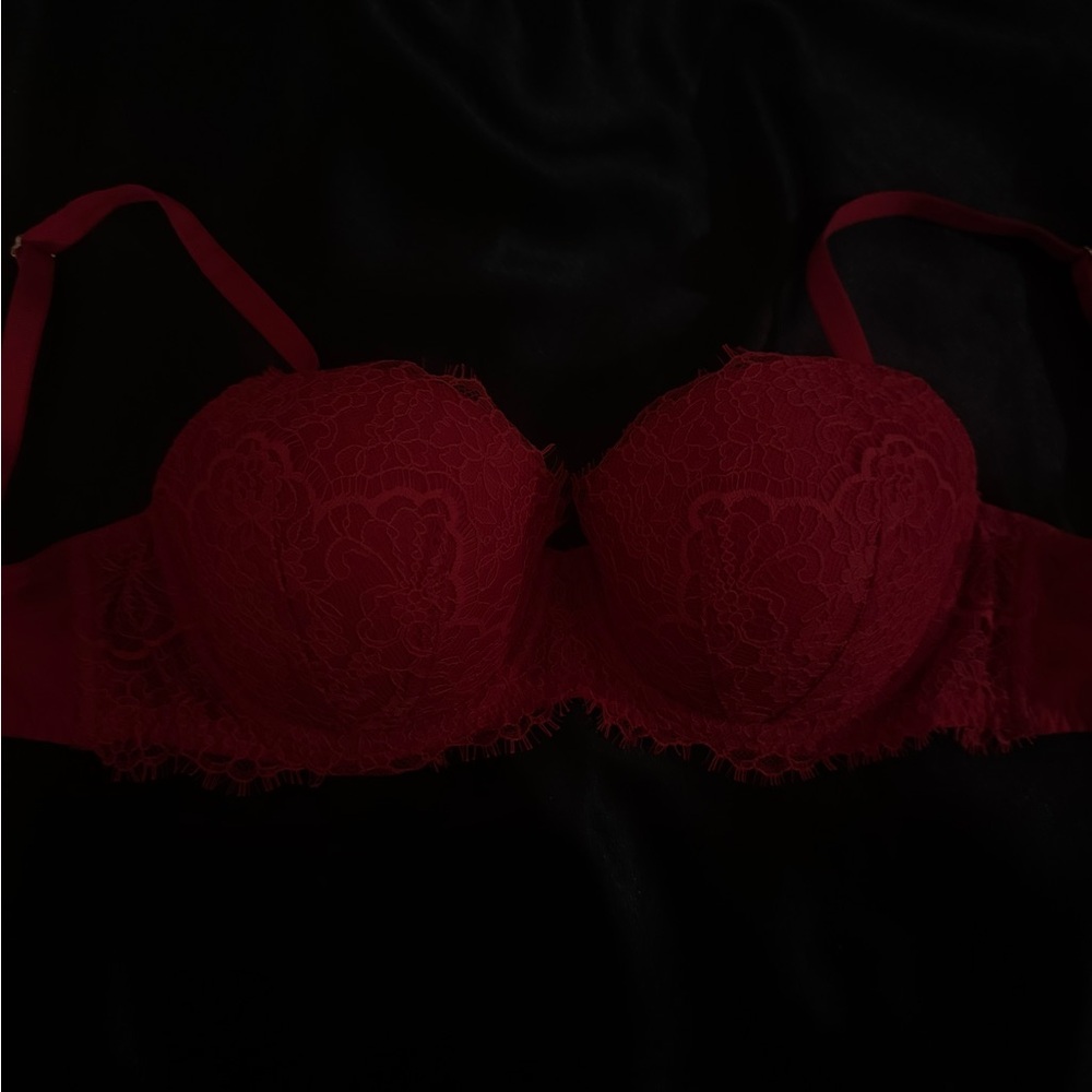 Victoria's Secret Red Lace Bra ( 32DD )